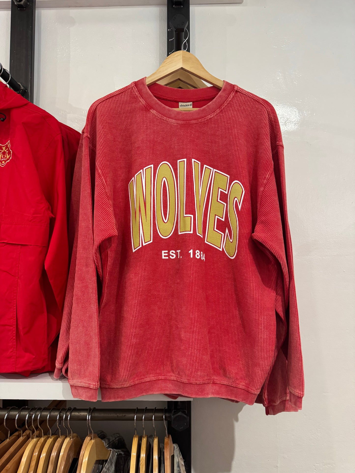 WOLVES corded crew
