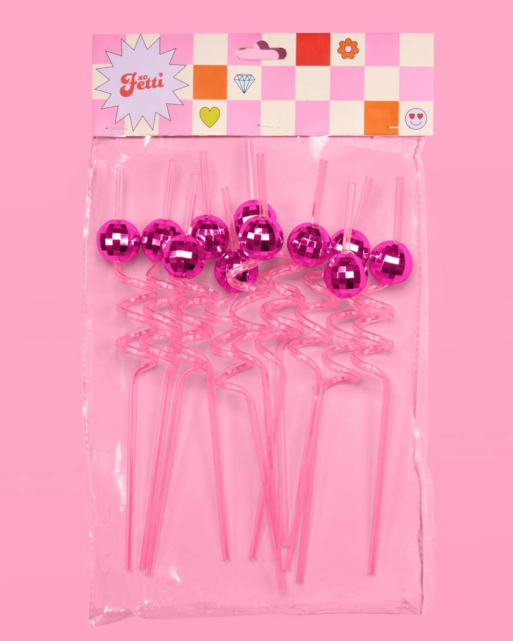 Pink Disco Straws, Groovy Bachelorette, 70s Birthday Party