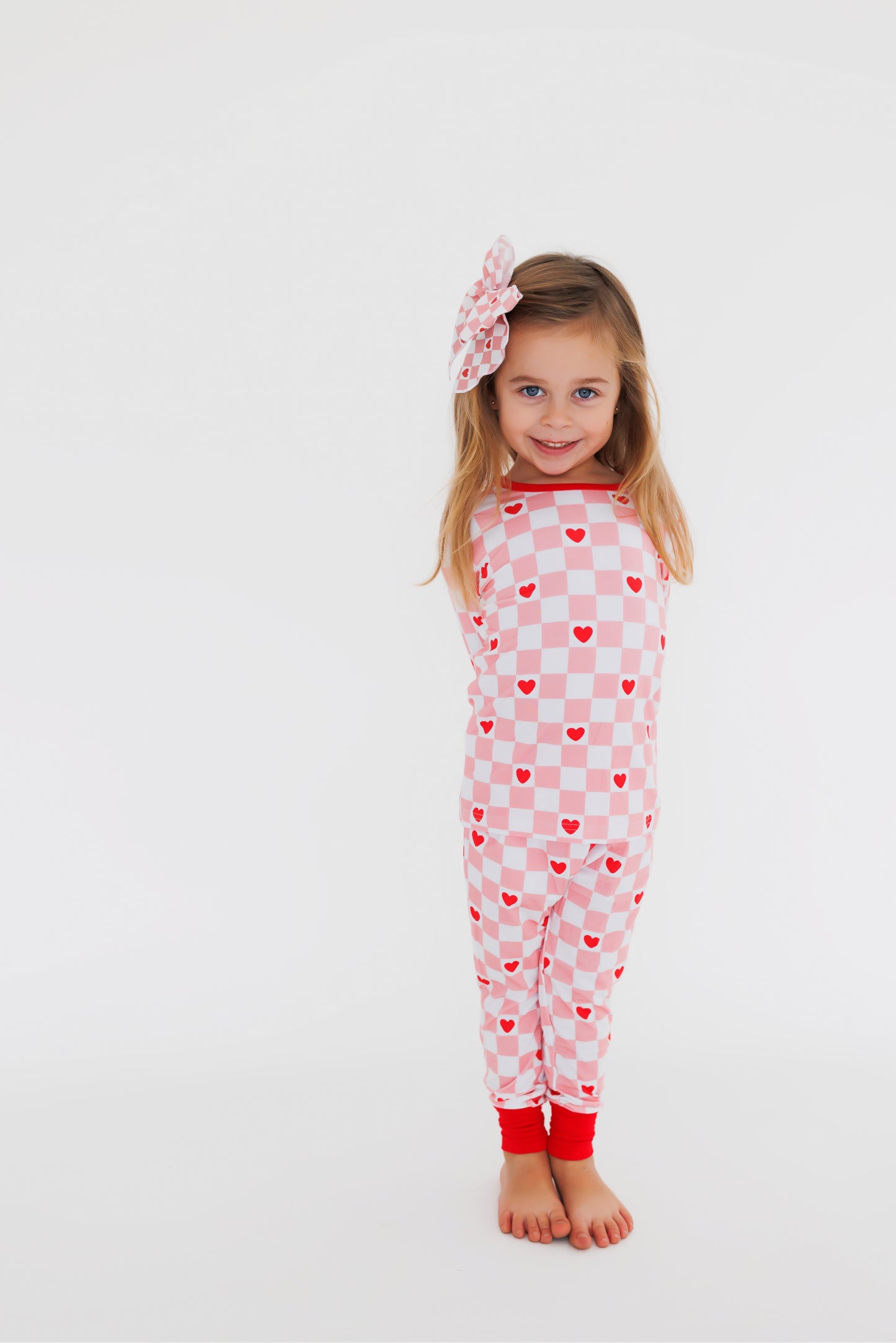 CHECKERED LOVE pajamas two piece
