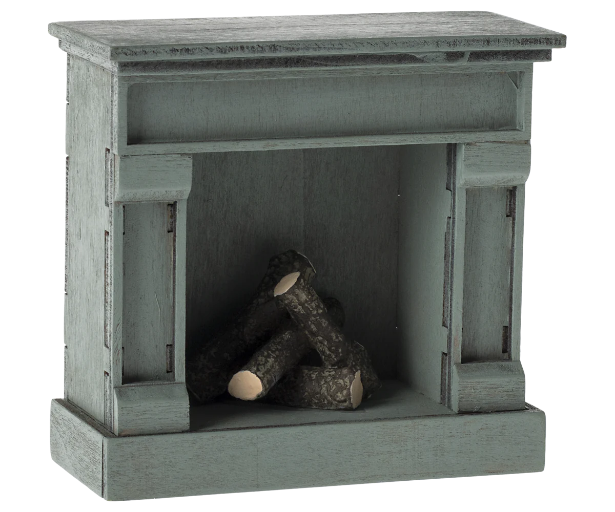 Fireplace, mouse - blue