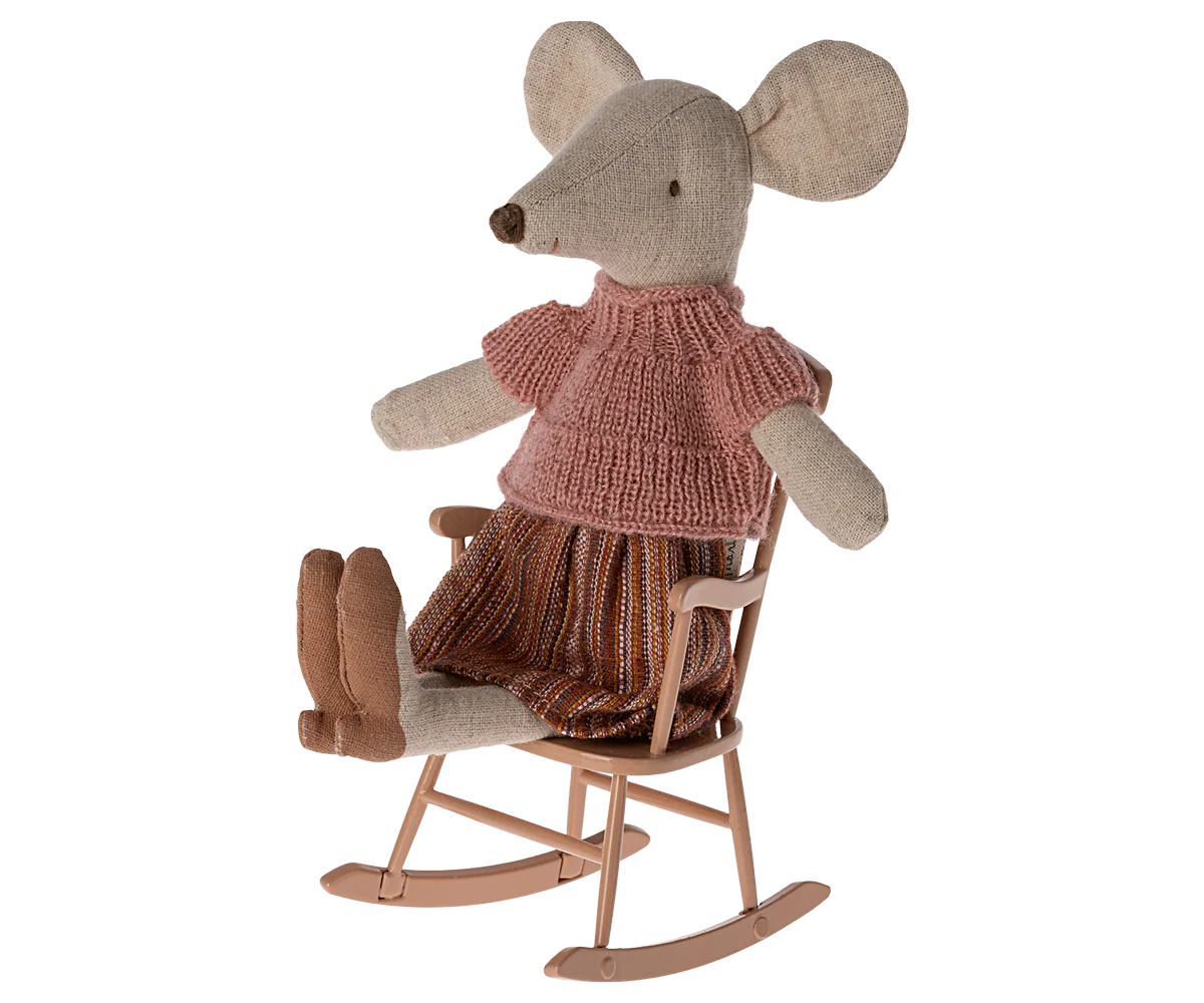 Rocking chair, Mouse- Dark powder