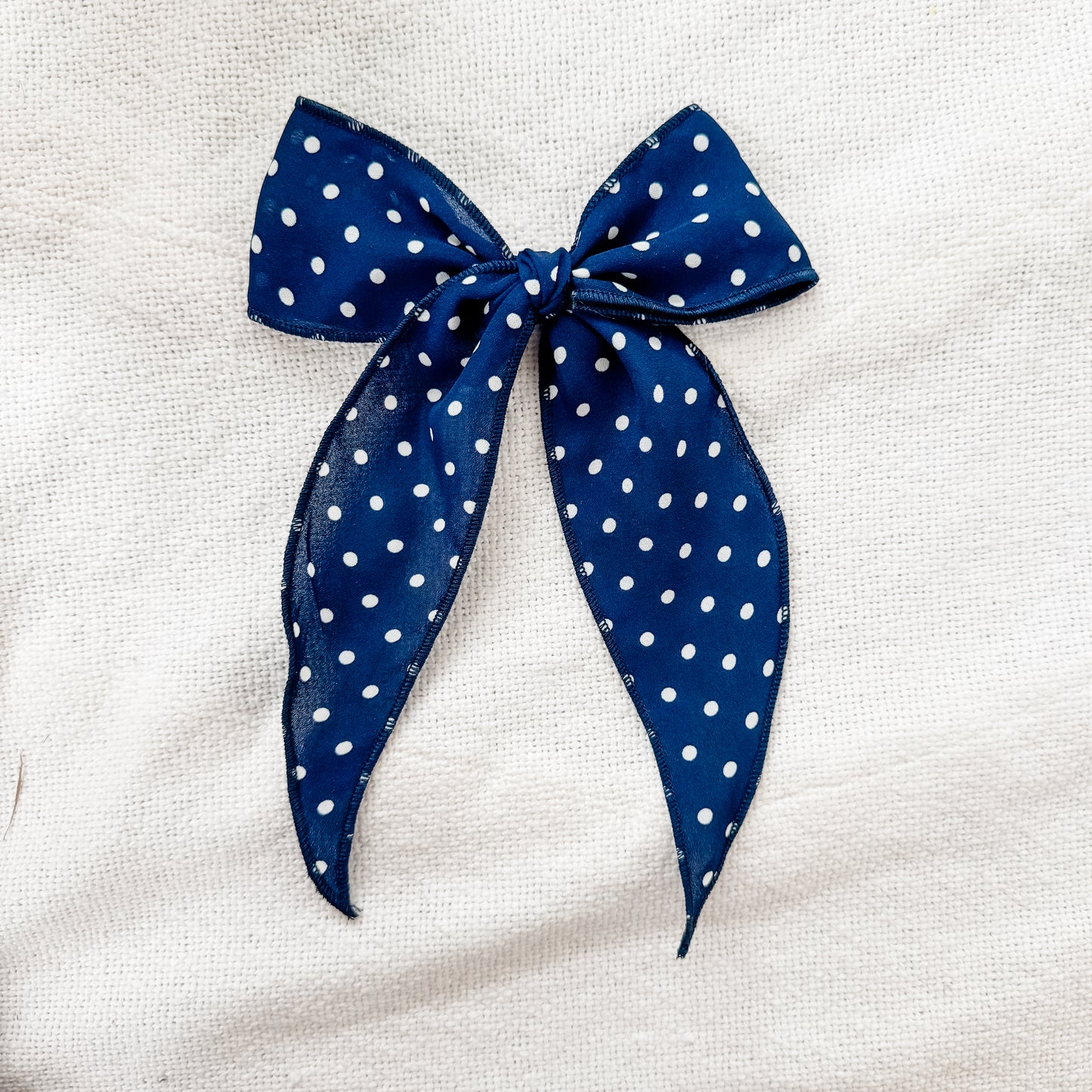 NAVY DOT // FAY BOW