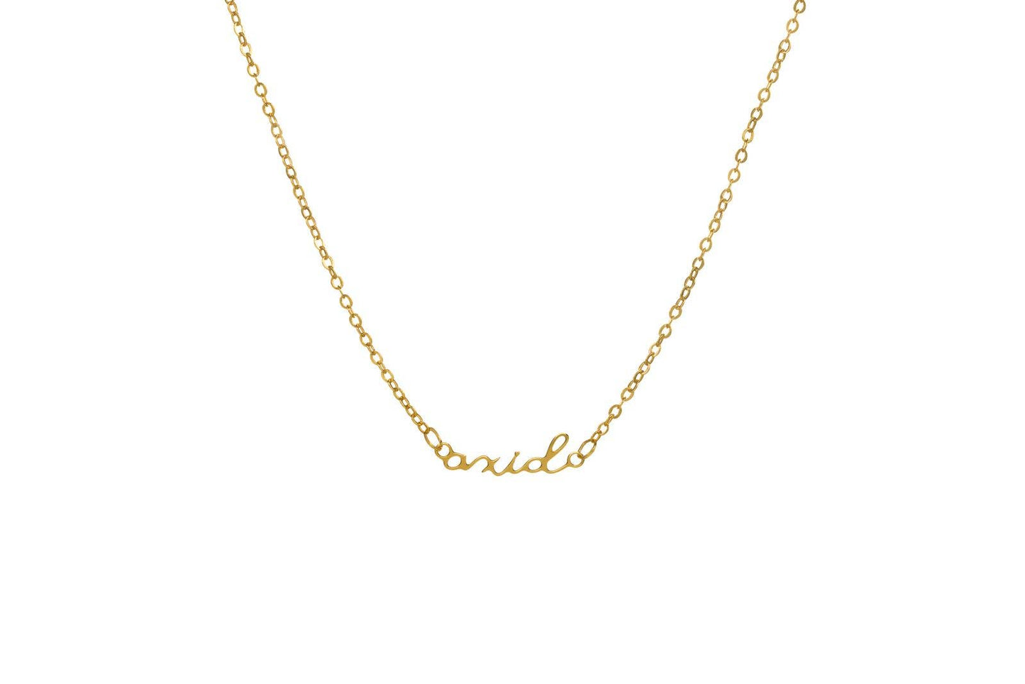 Alpha Xi Delta Sorority Script Necklace