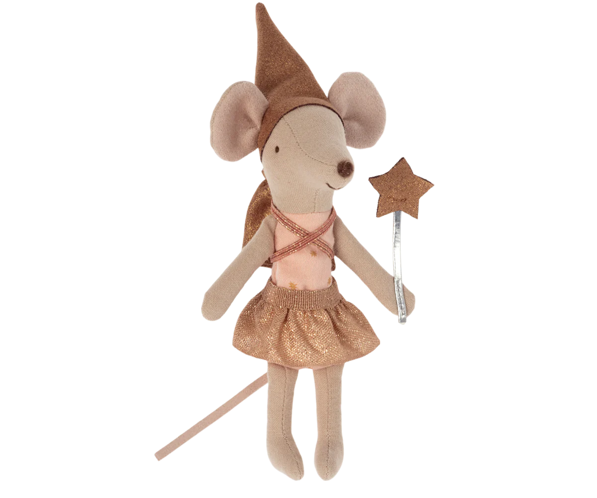 Tooth fairy mouse in matchbox- Rose
