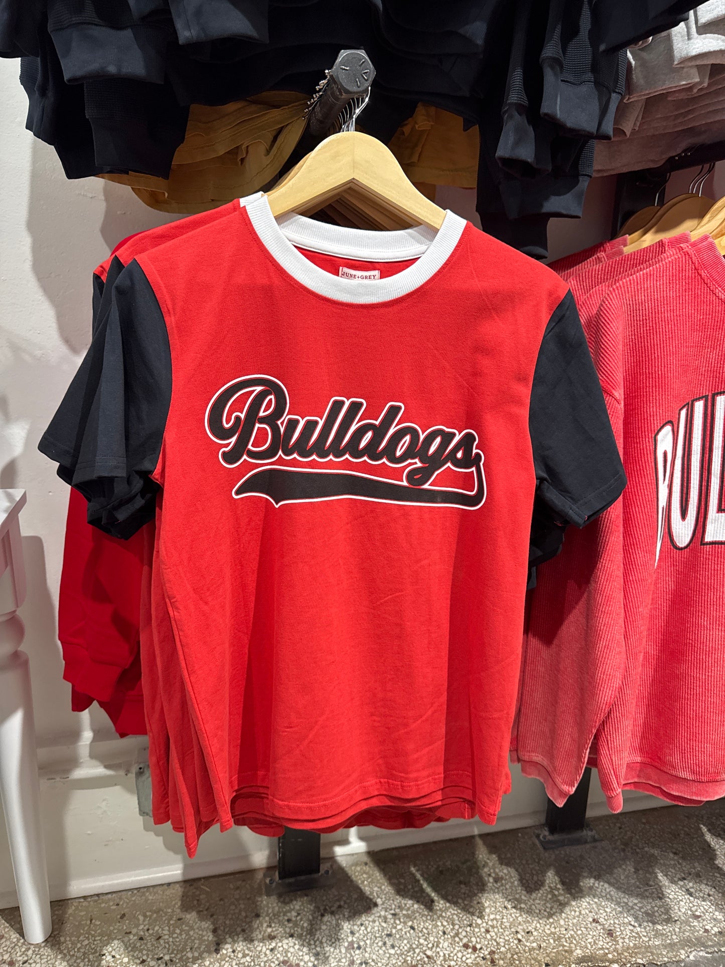 Bulldogs Color Block Short Sleeve Tee