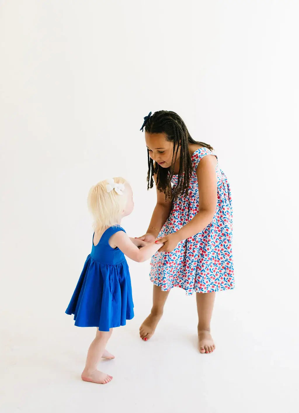 Tank Dress in Deep Sea | girls Pocket twirl Dress