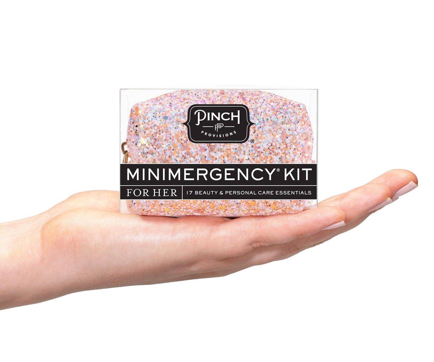 Rosé Glitter Minimergency Kit