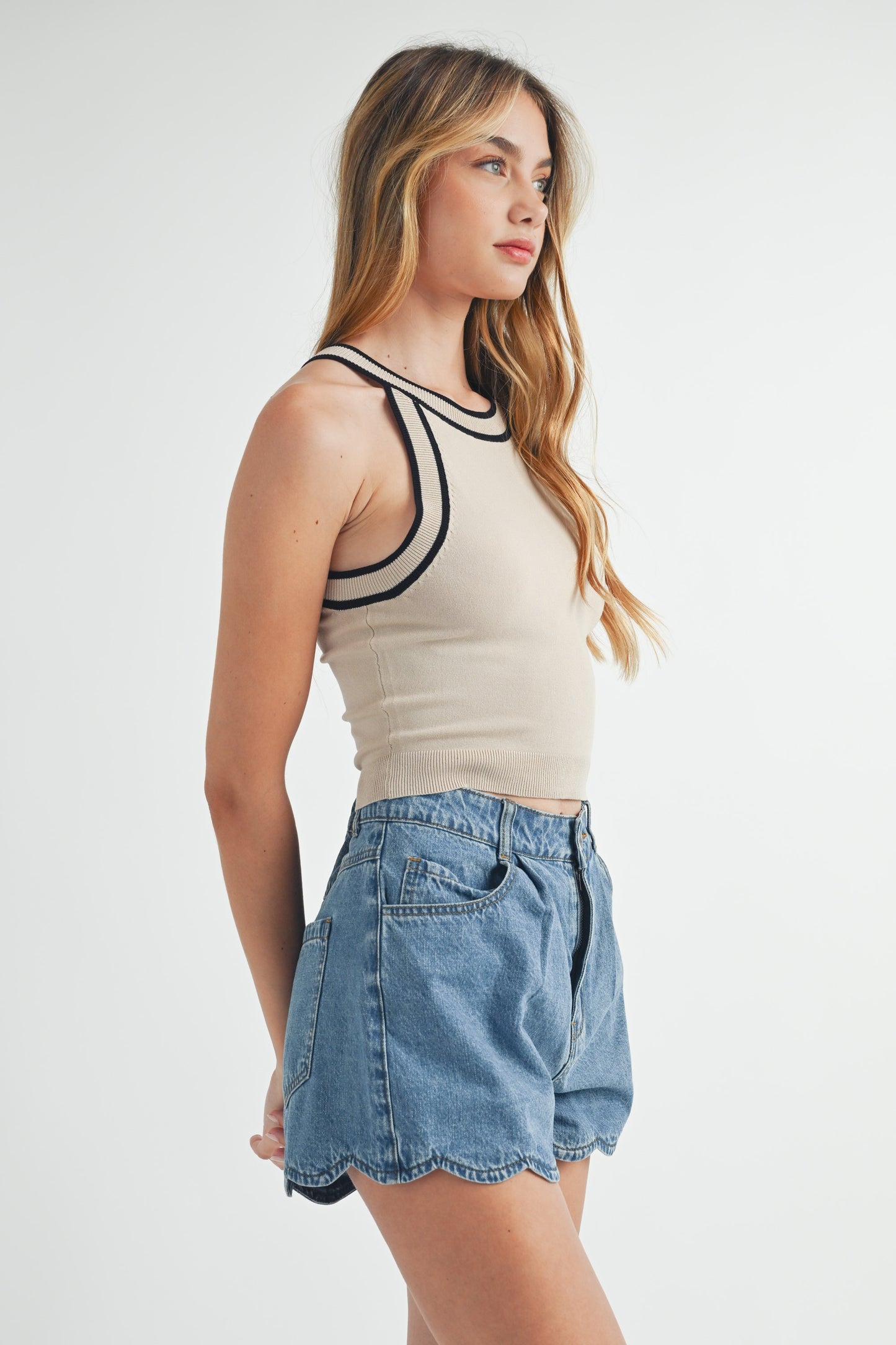 SCALLOPED shorts