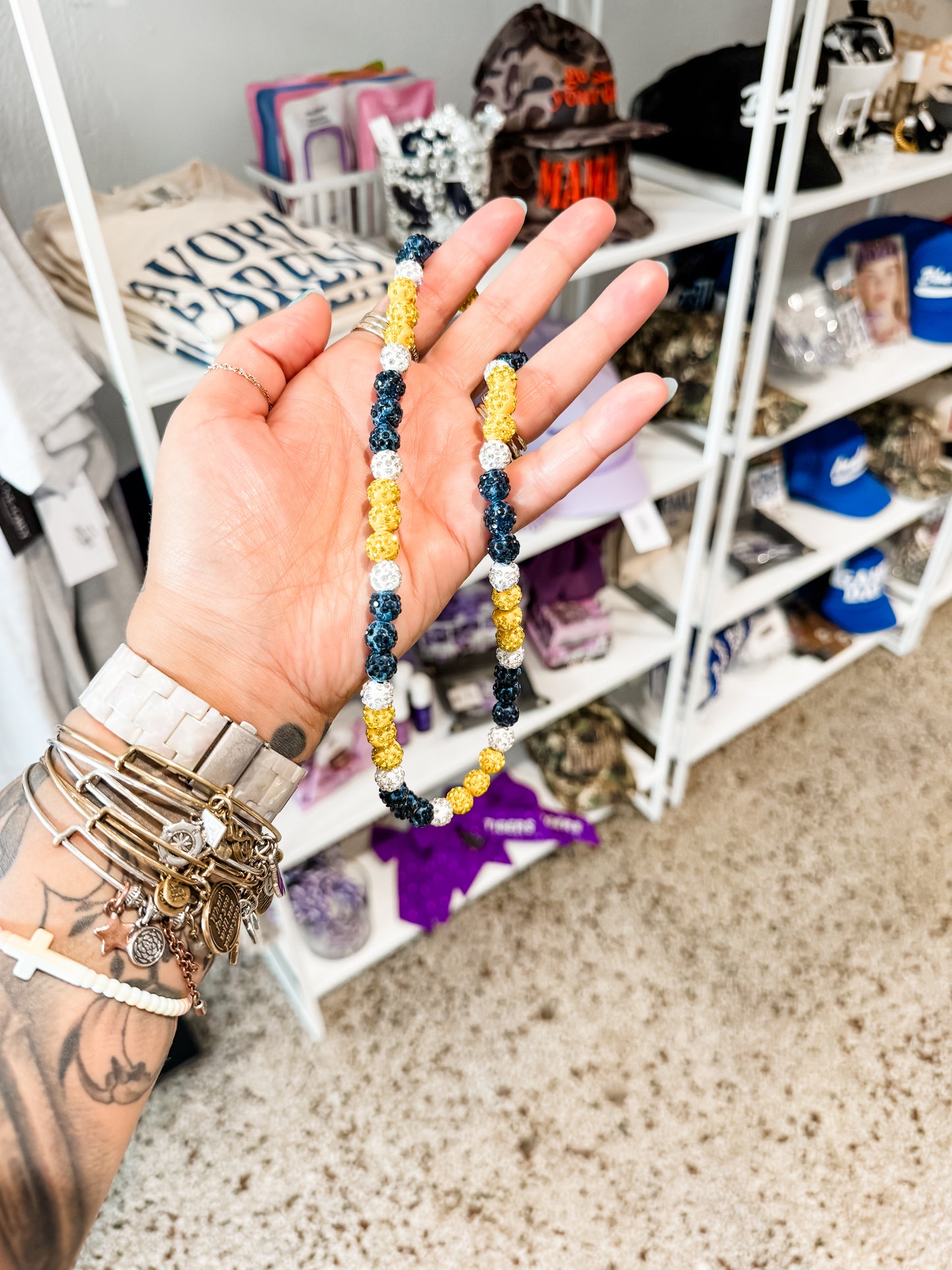 Bananas Baseball Drip Necklace