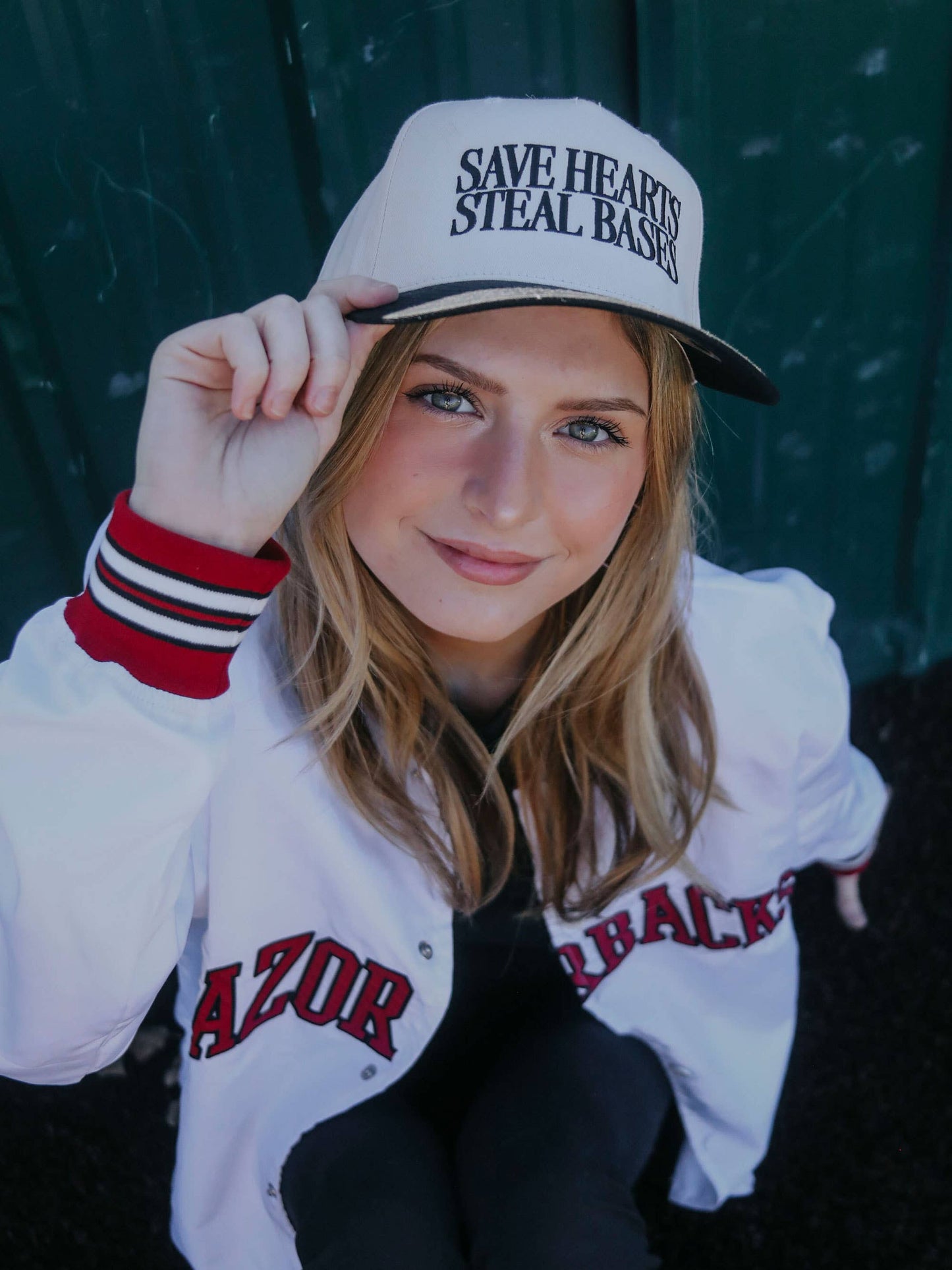 Save Hearts Steal Bases Two Tone Trucker Hat