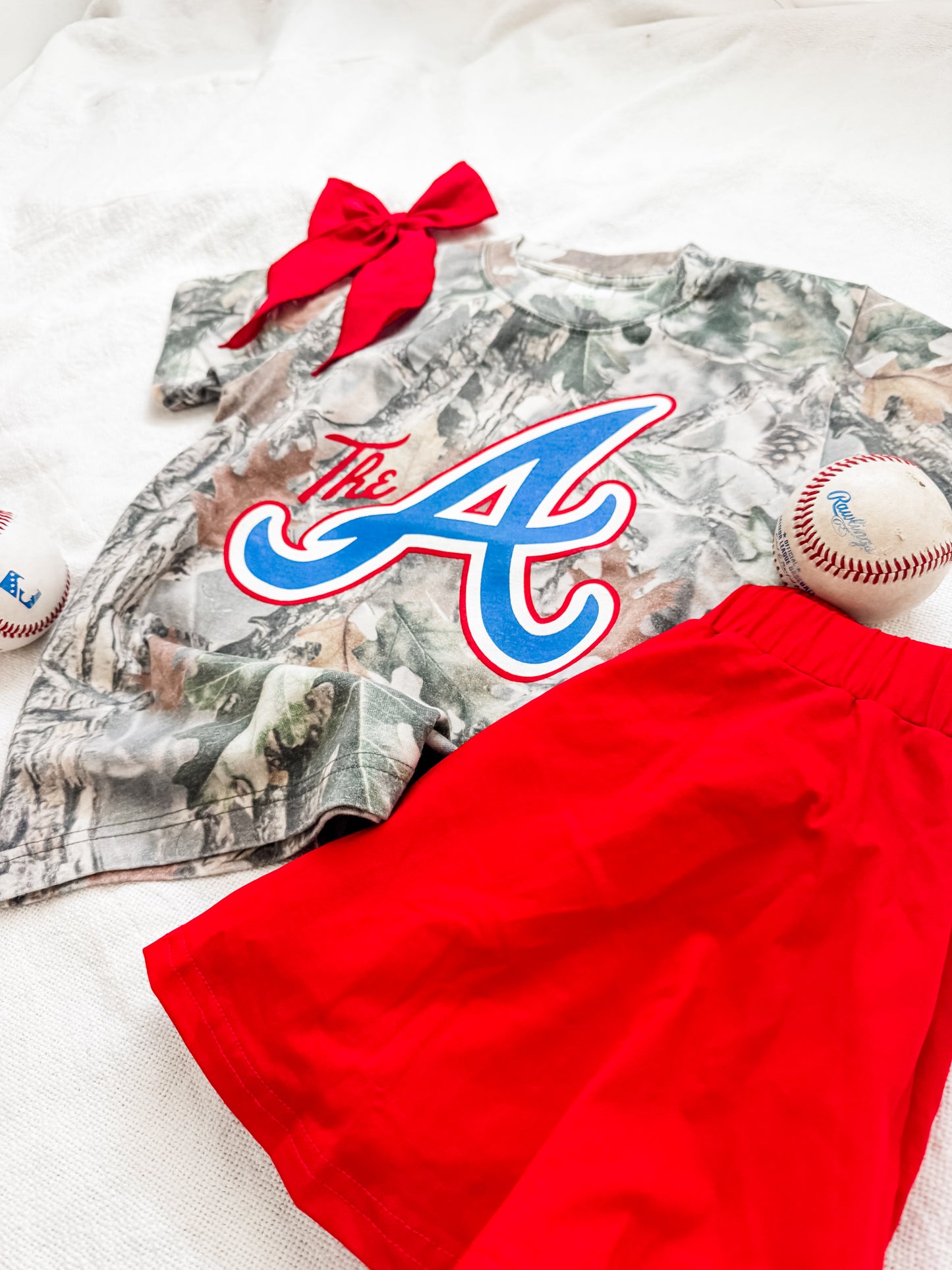 Atlanta baseball Camo tee