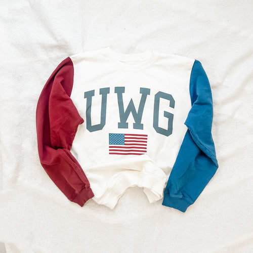 UWG flag sweatshirt