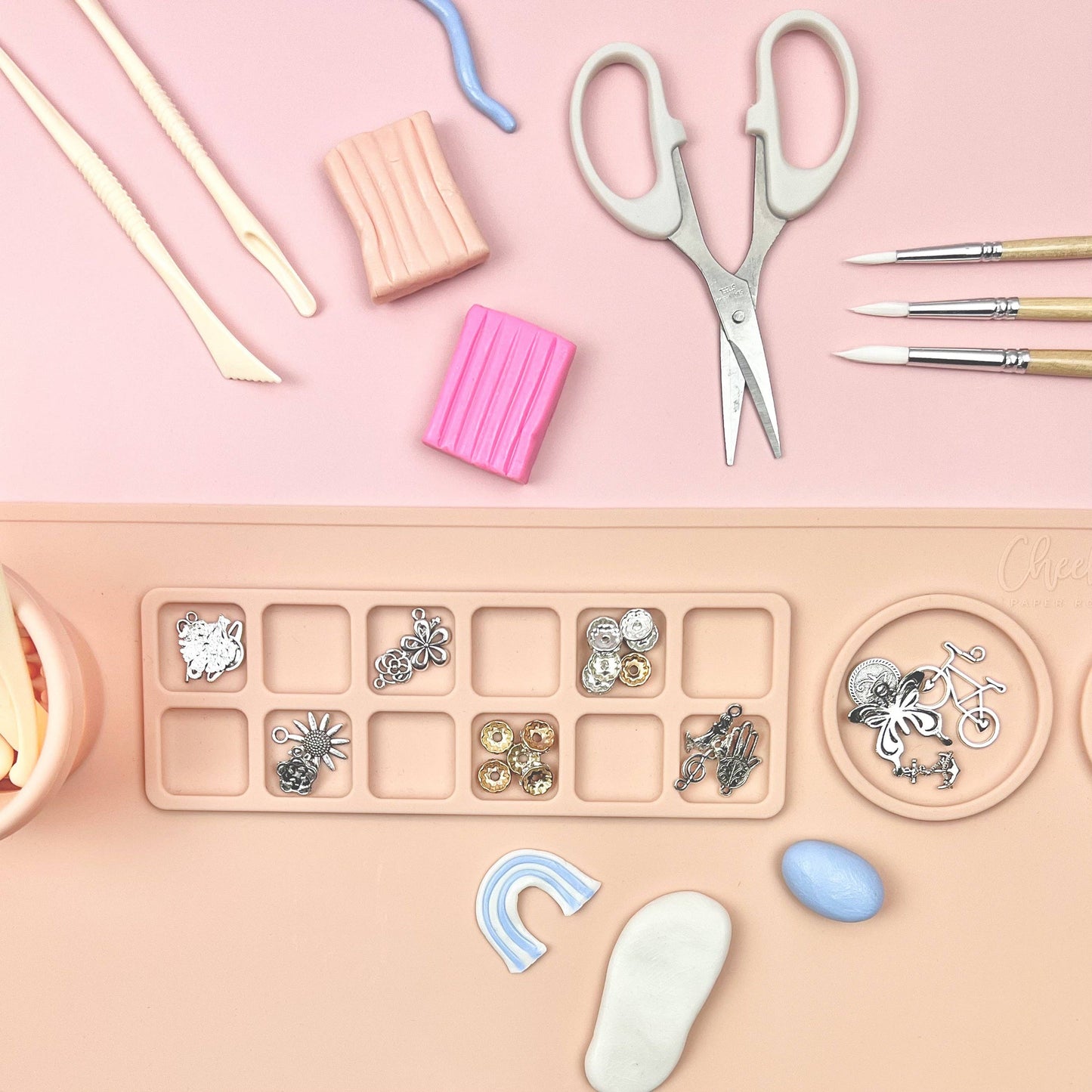 Creator silicone craft mat (beau blue)