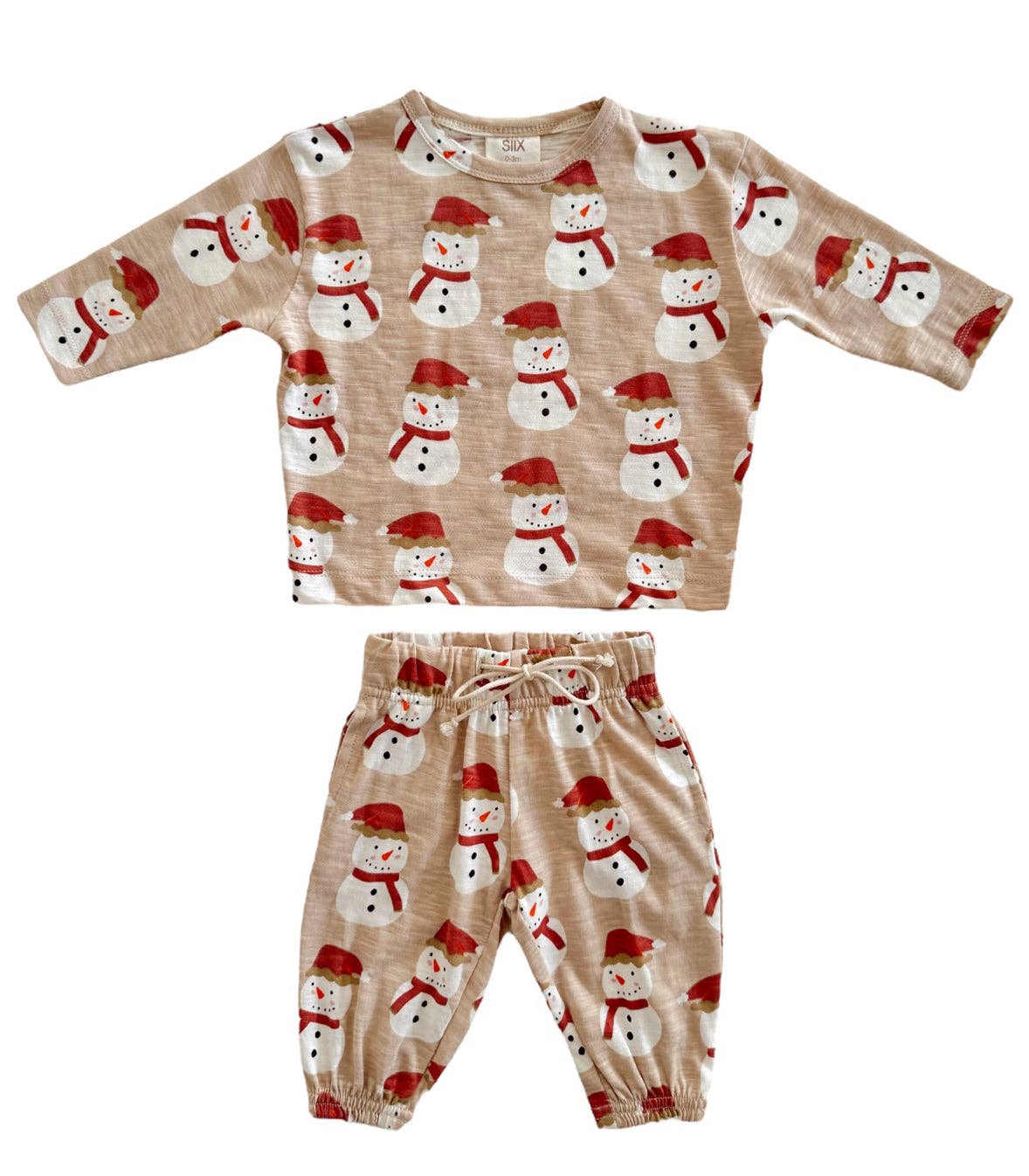 Snowman / Organic Long Sleeve Tee & Pant Set