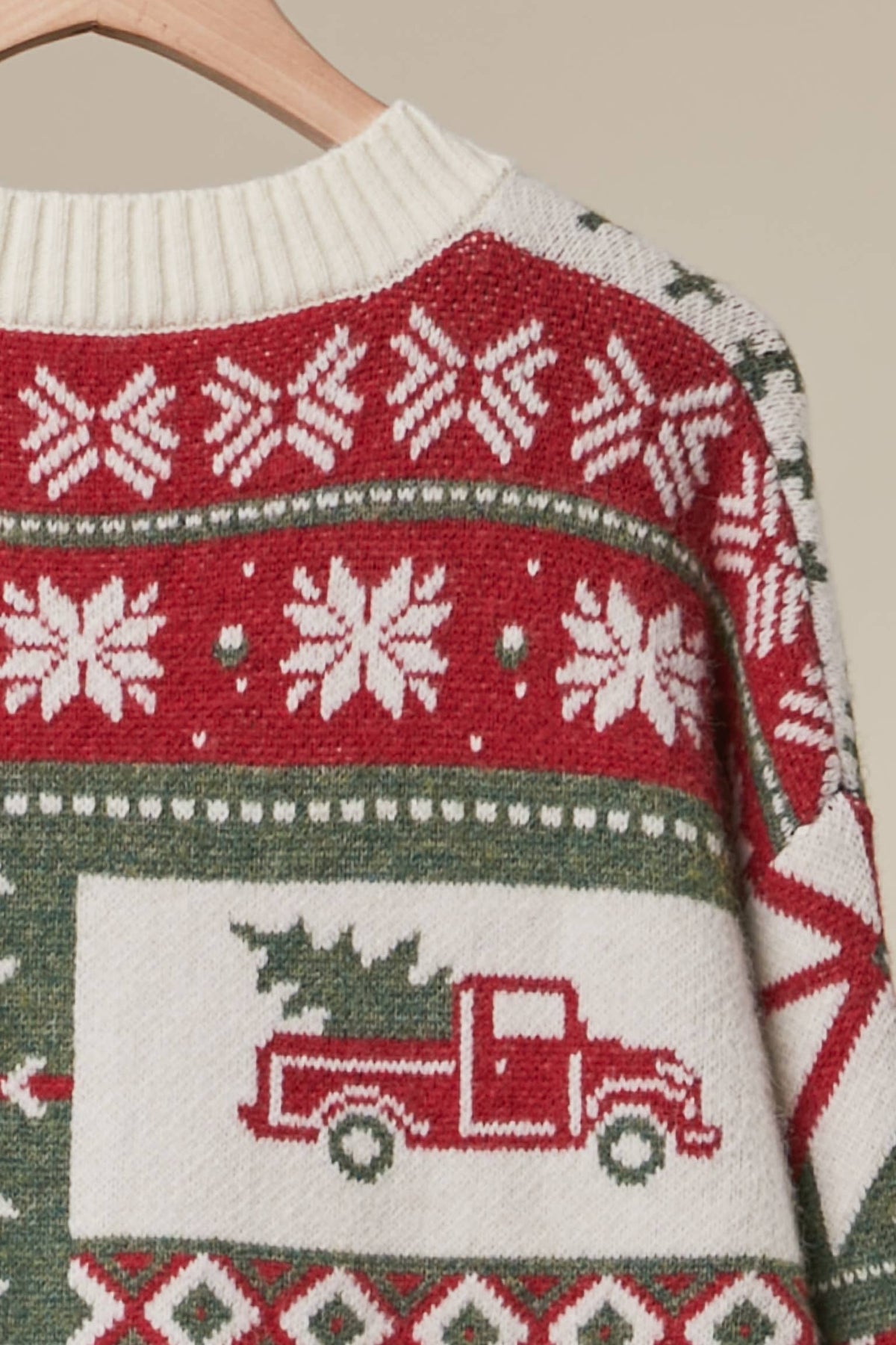 Christmas Pattern Knit Cardigan