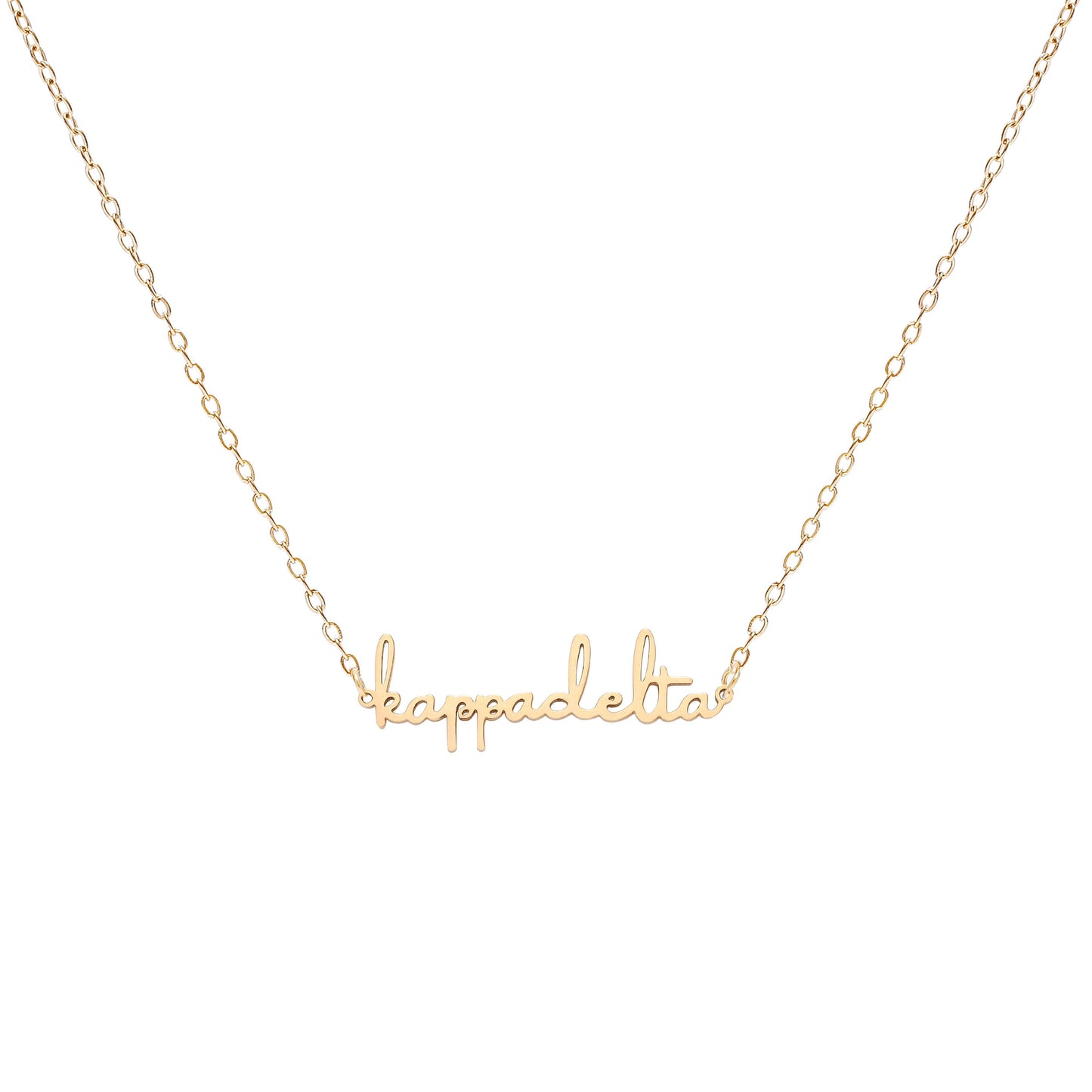 Kappa Delta Script Necklace