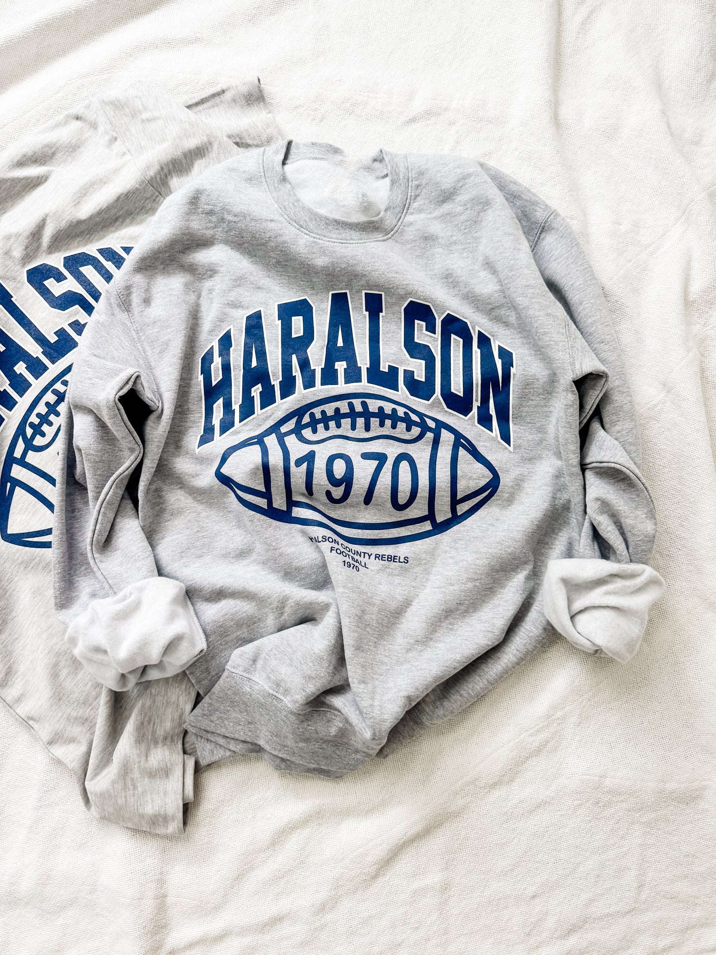 Haralson County Grey Football Sweatshirt