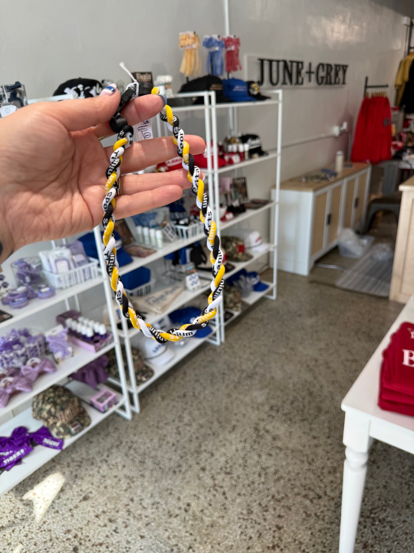 Yellow Baseball Necklace