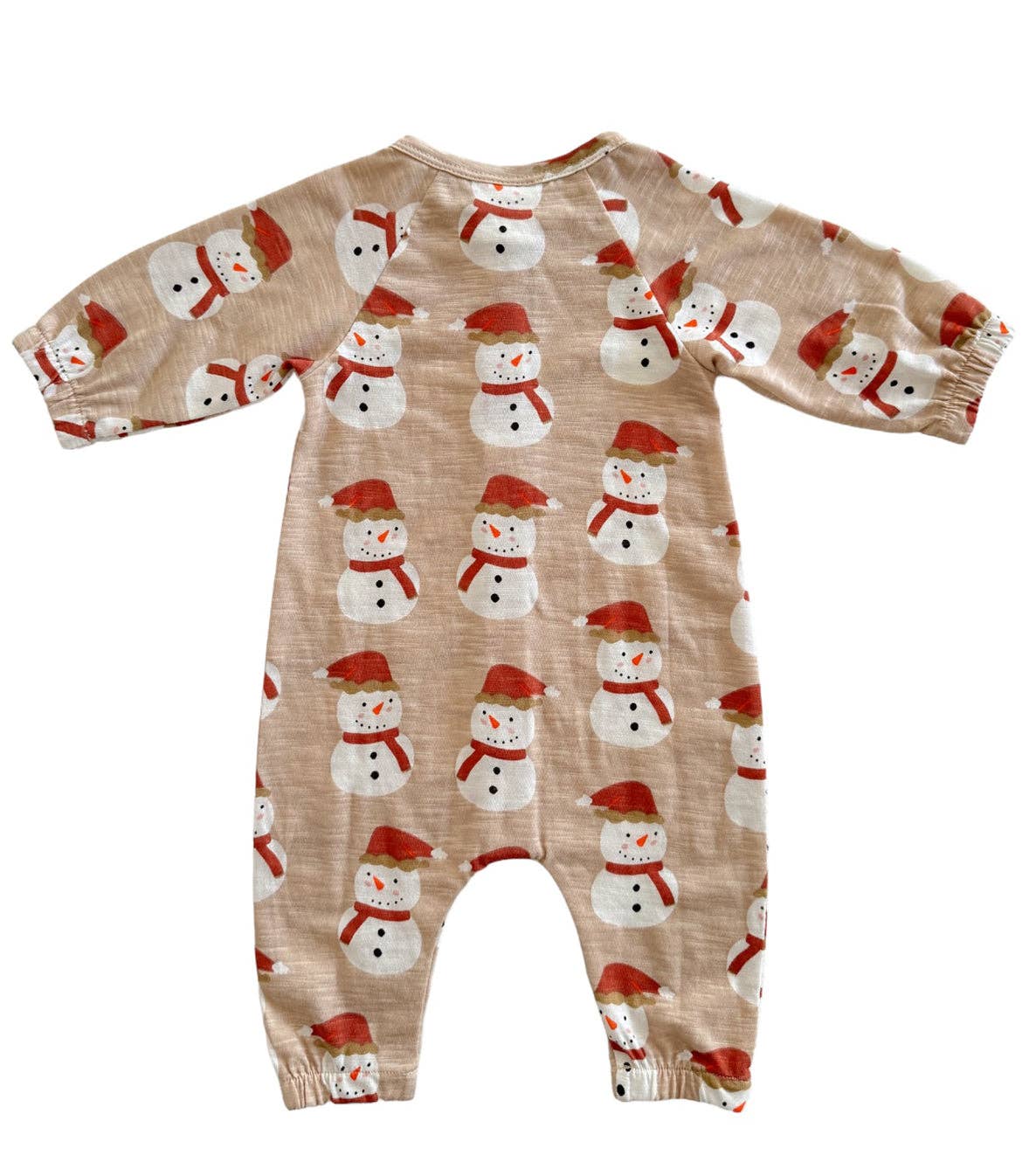 Snowman / Organic Long Sleeve Bay Jumpsuit