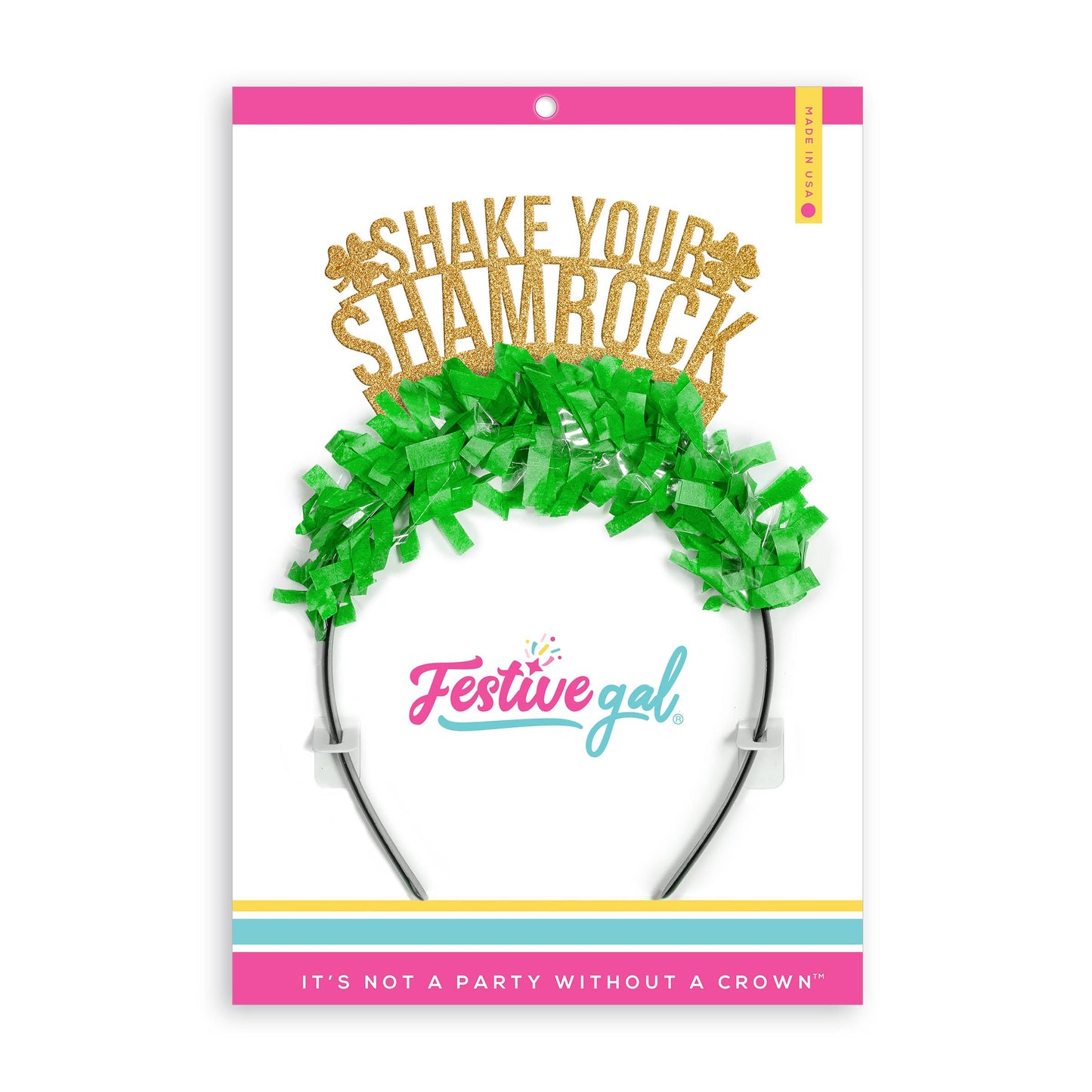 Shake Your Shamrock St. Patricks Day Party Headband