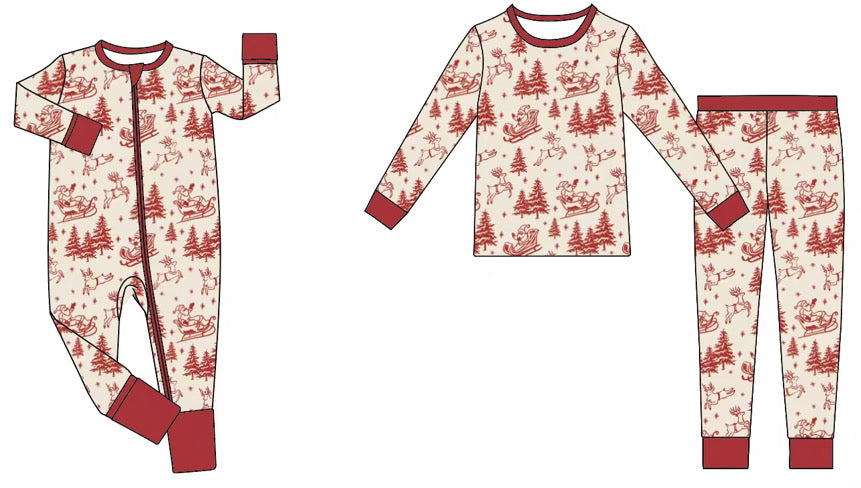 CLASSIC CHRISTMAS bamboo pajamas (PREORDER)