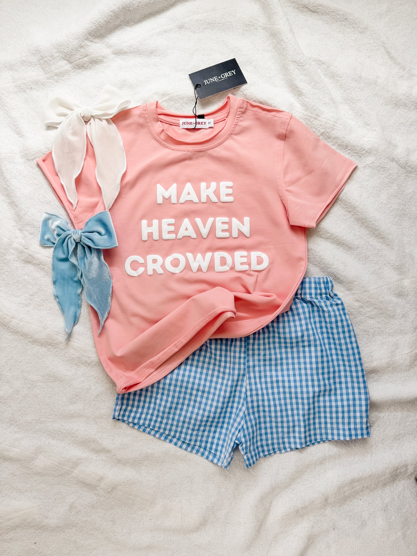 Make Heaven Crowded Coral Tee