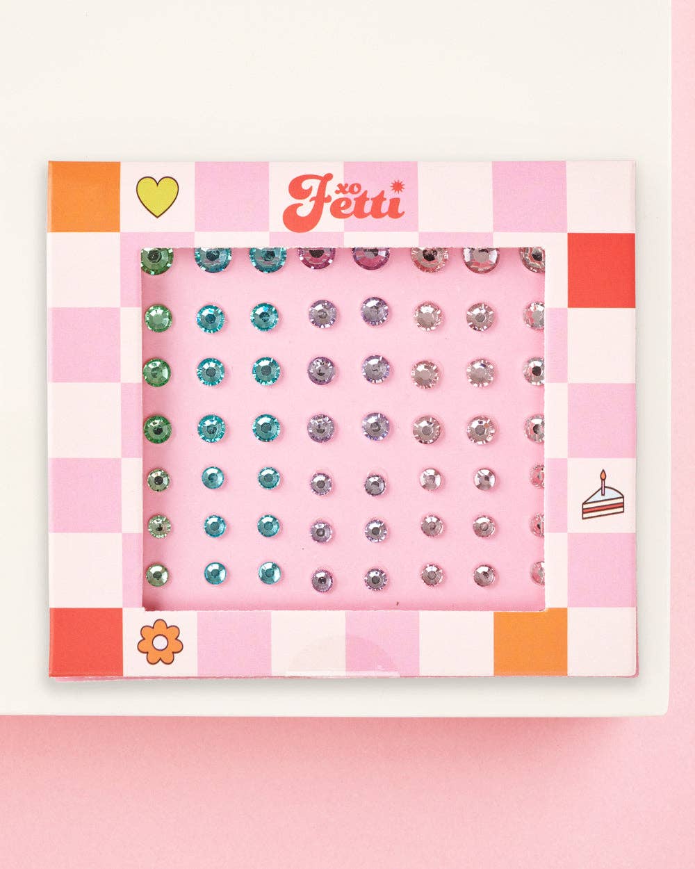 Pastel Eye Applique Gem Set, Party Supplies, HBD Accessory