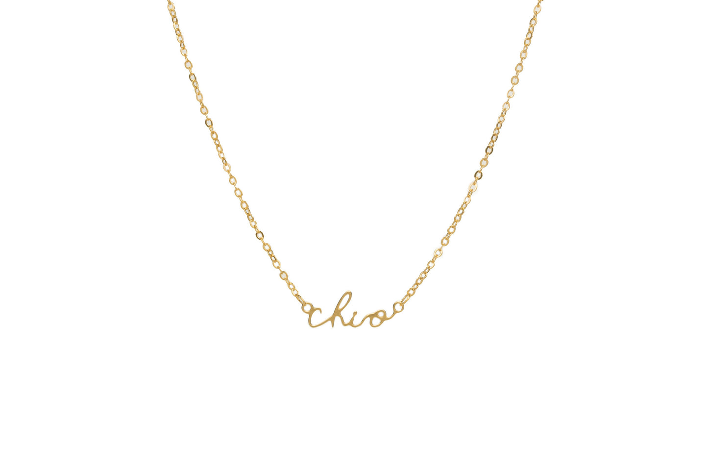 Chi Omega Sorority Script Necklace