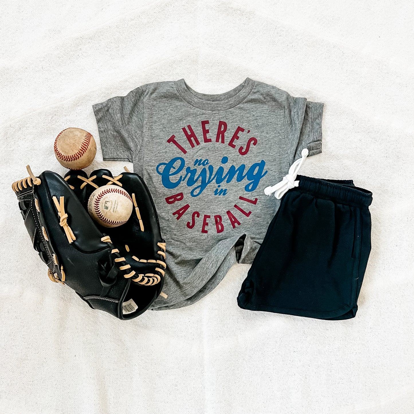 NO CRYING IN BASEBALL tee