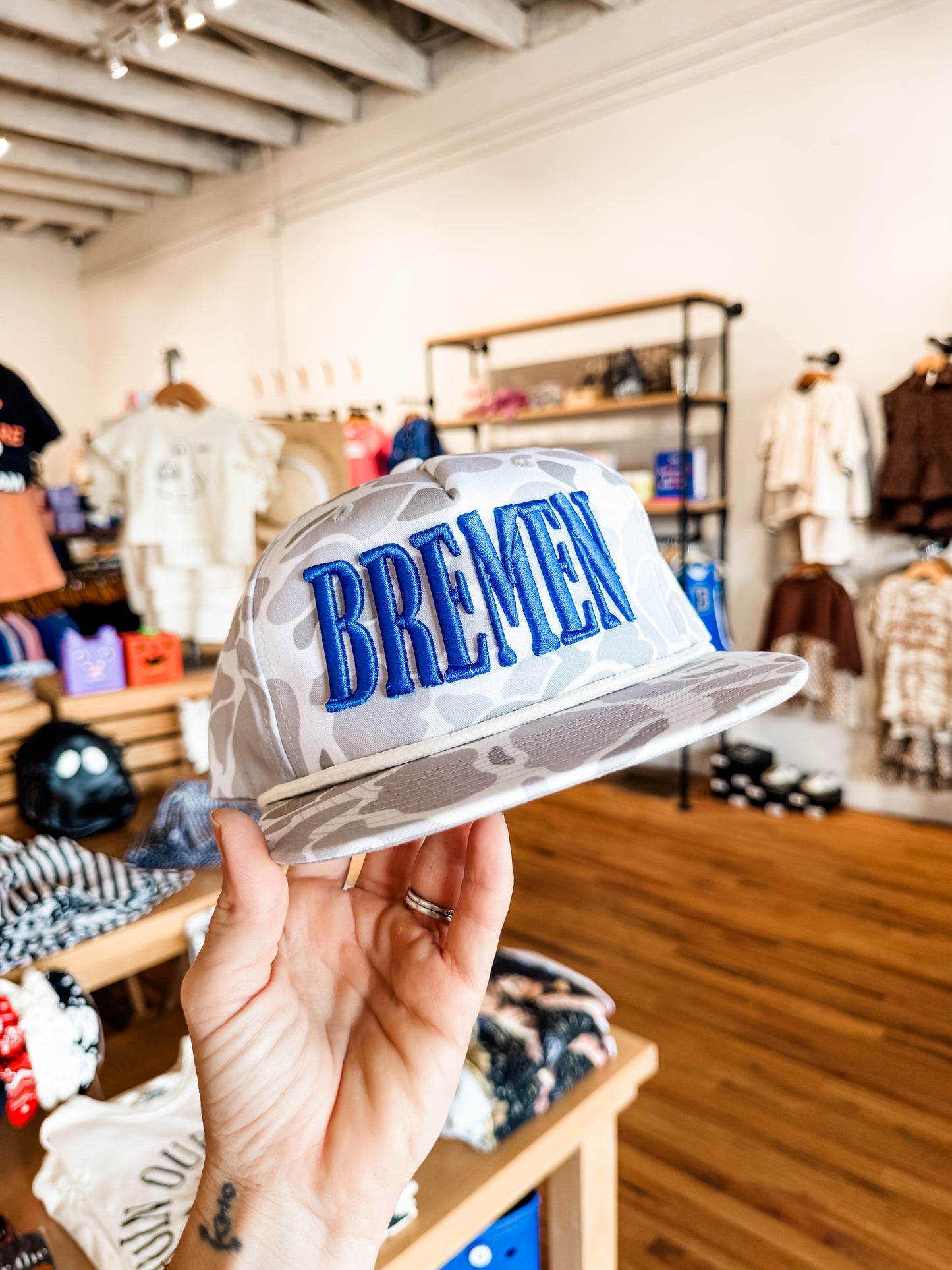 Bremen Grey Camo Trucker Hat