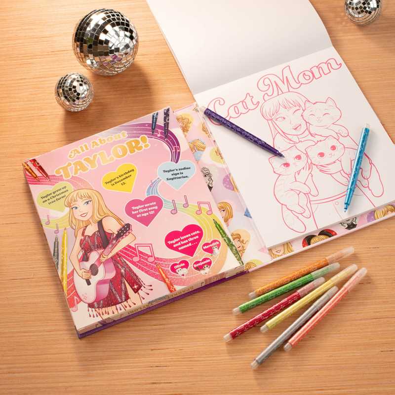 Sparkle with Taylor! A Glitter Coloring Kit by Editors of Silver Dolphin Books