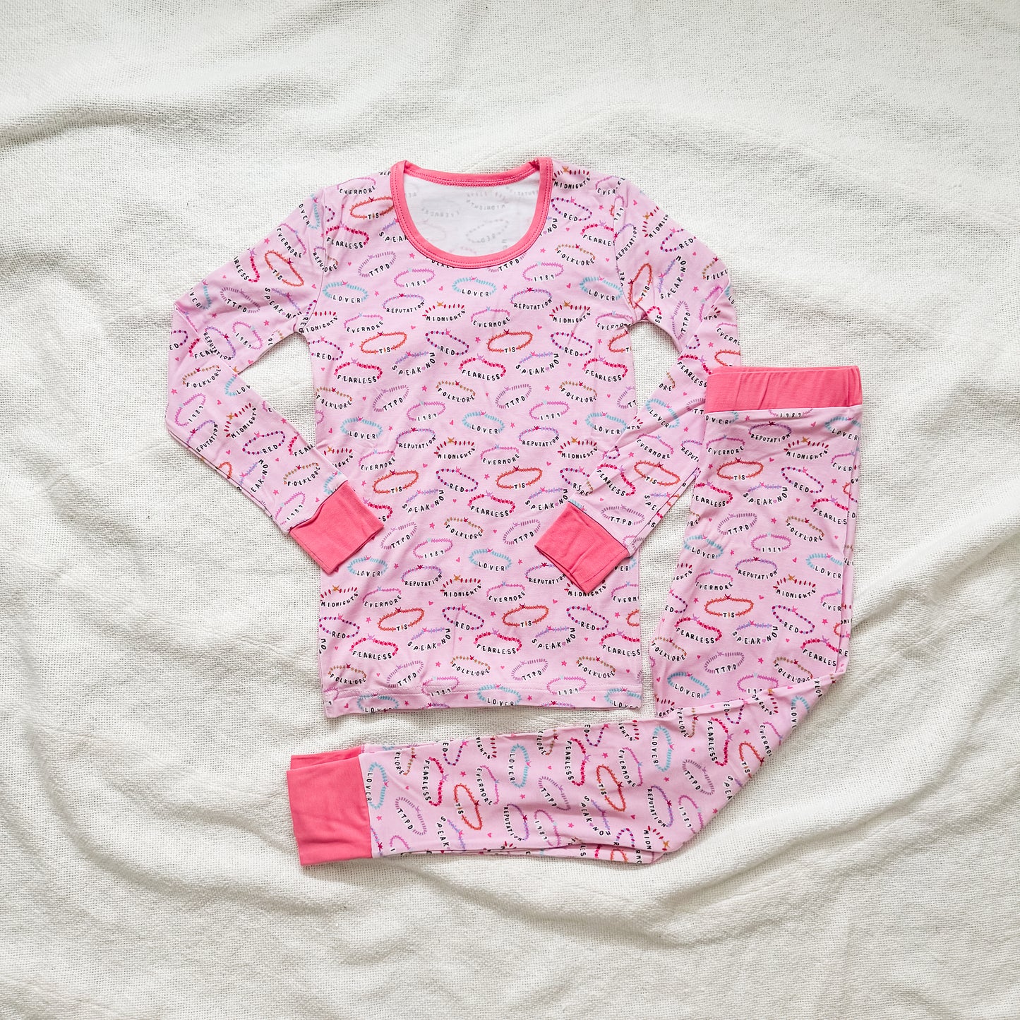 SWIFTIE bracelet pajamas two piece