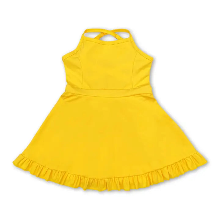 girls athletic dresses (gold)