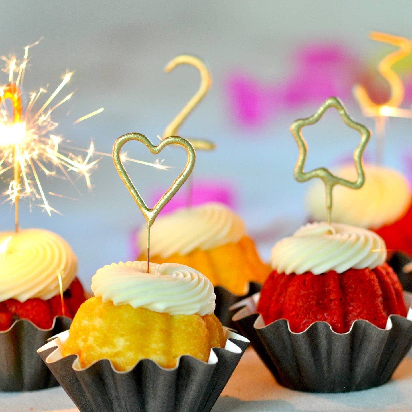 Refill - Mini Gold Number Sparkler 4"