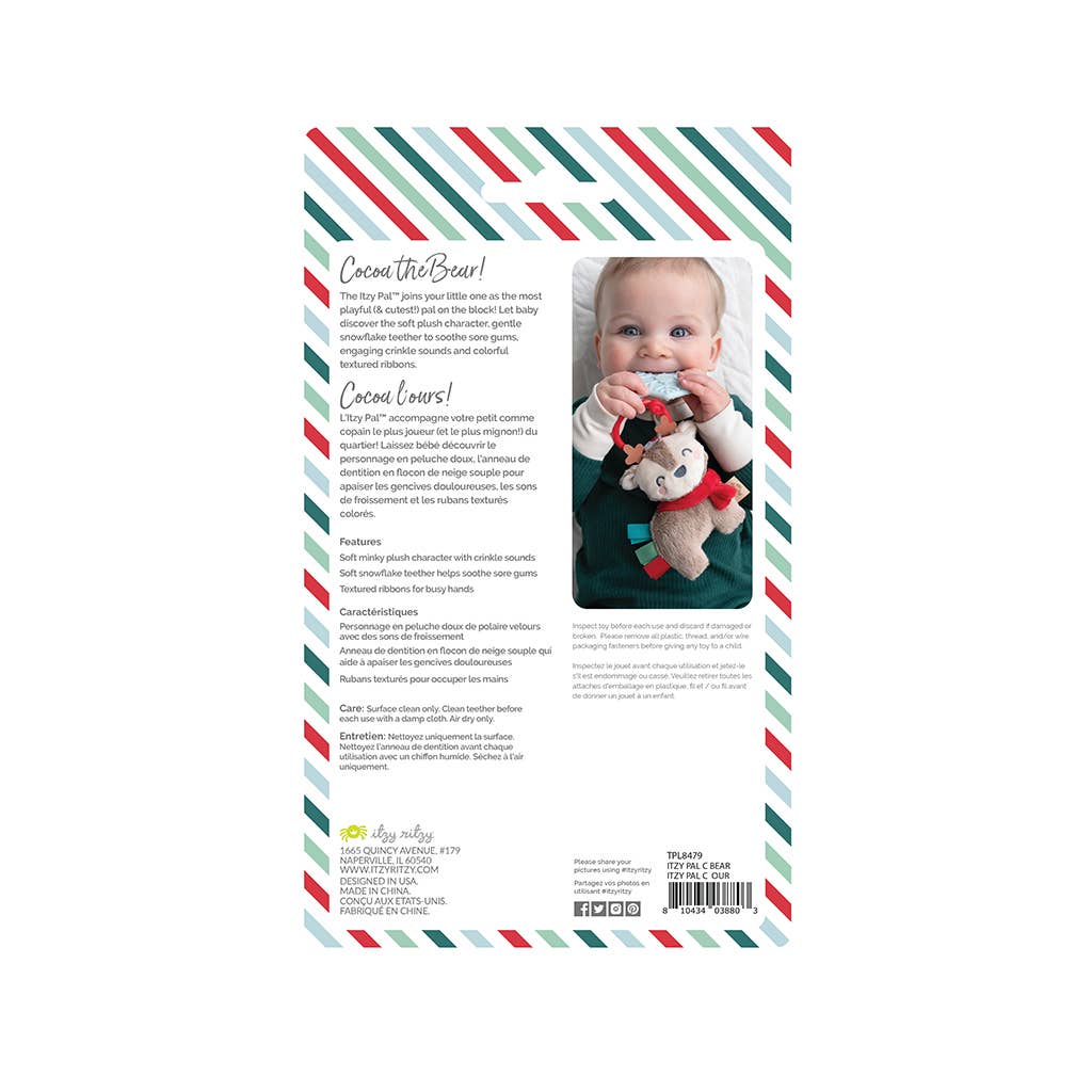 Holiday Itzy Pal™ Plush + Teether: Penguin