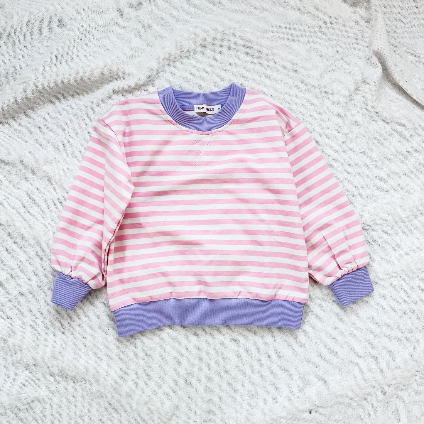 VALENTINE stripe sweatshirt