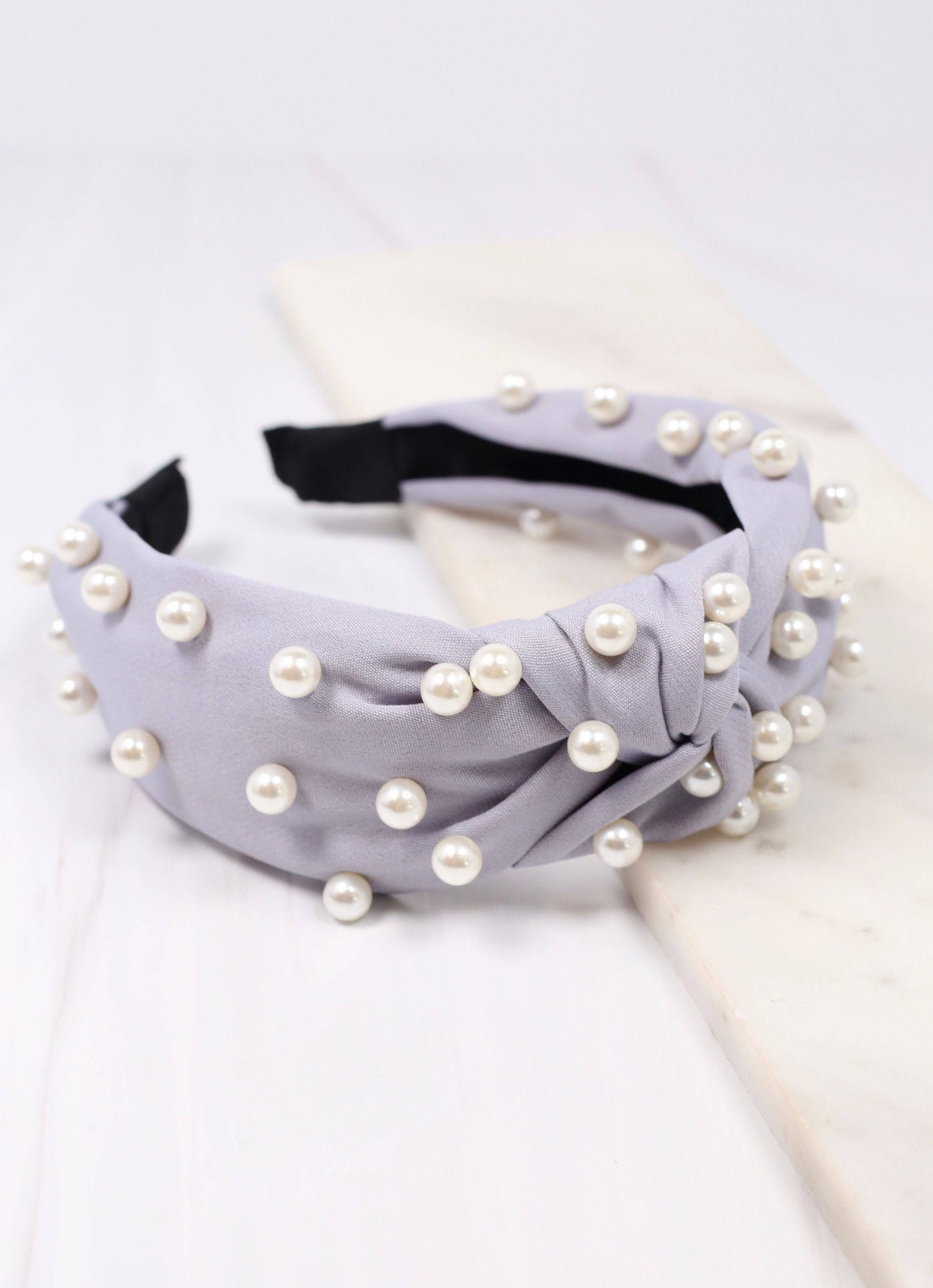 Apollo Headband with Pearls GRAY