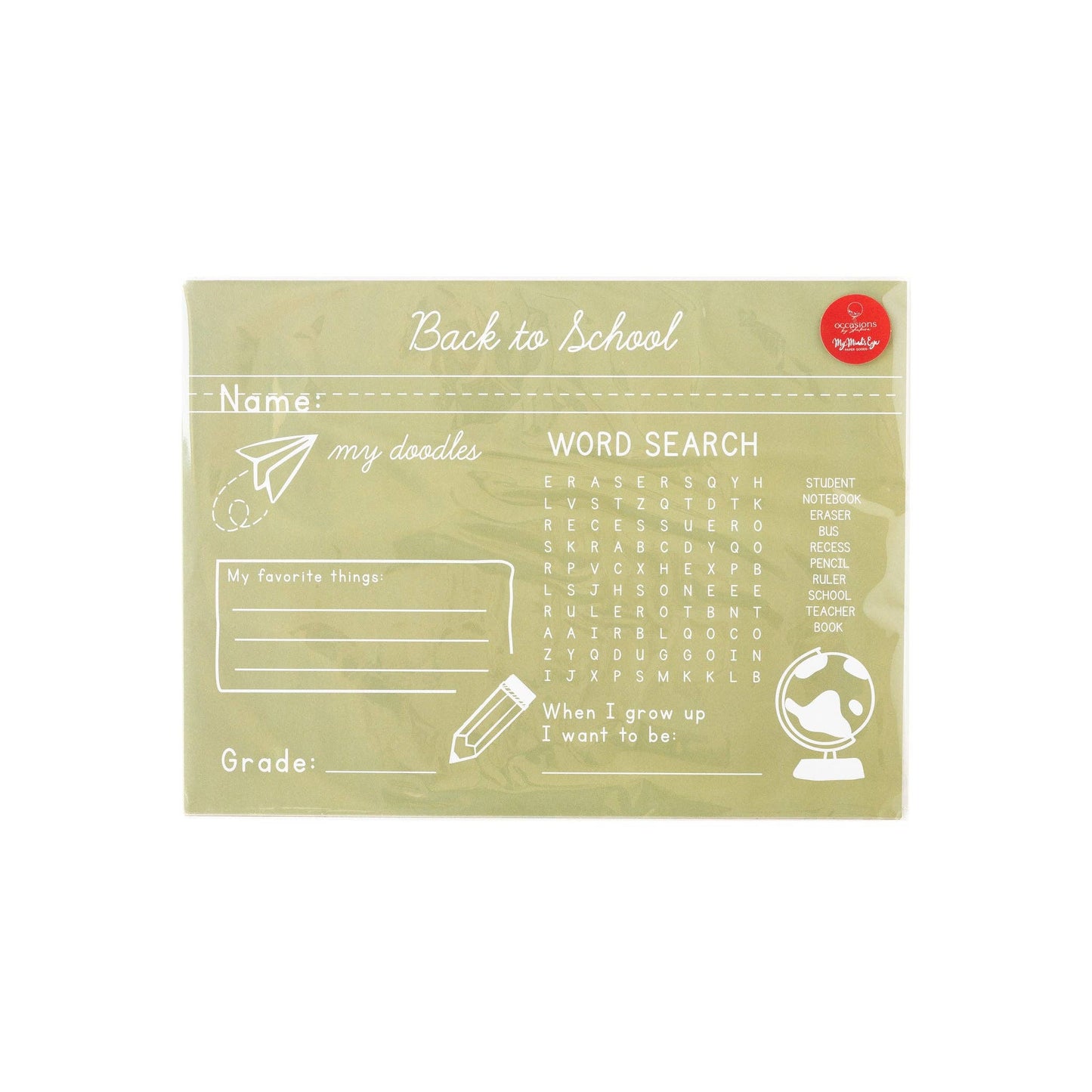 BTS921 - Occasions By Shakira - Back To School Green Chalkb