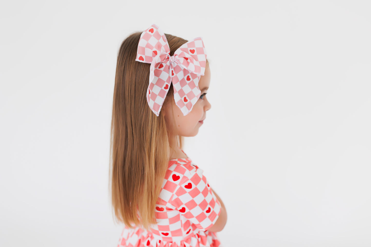 checkered love twirl dress