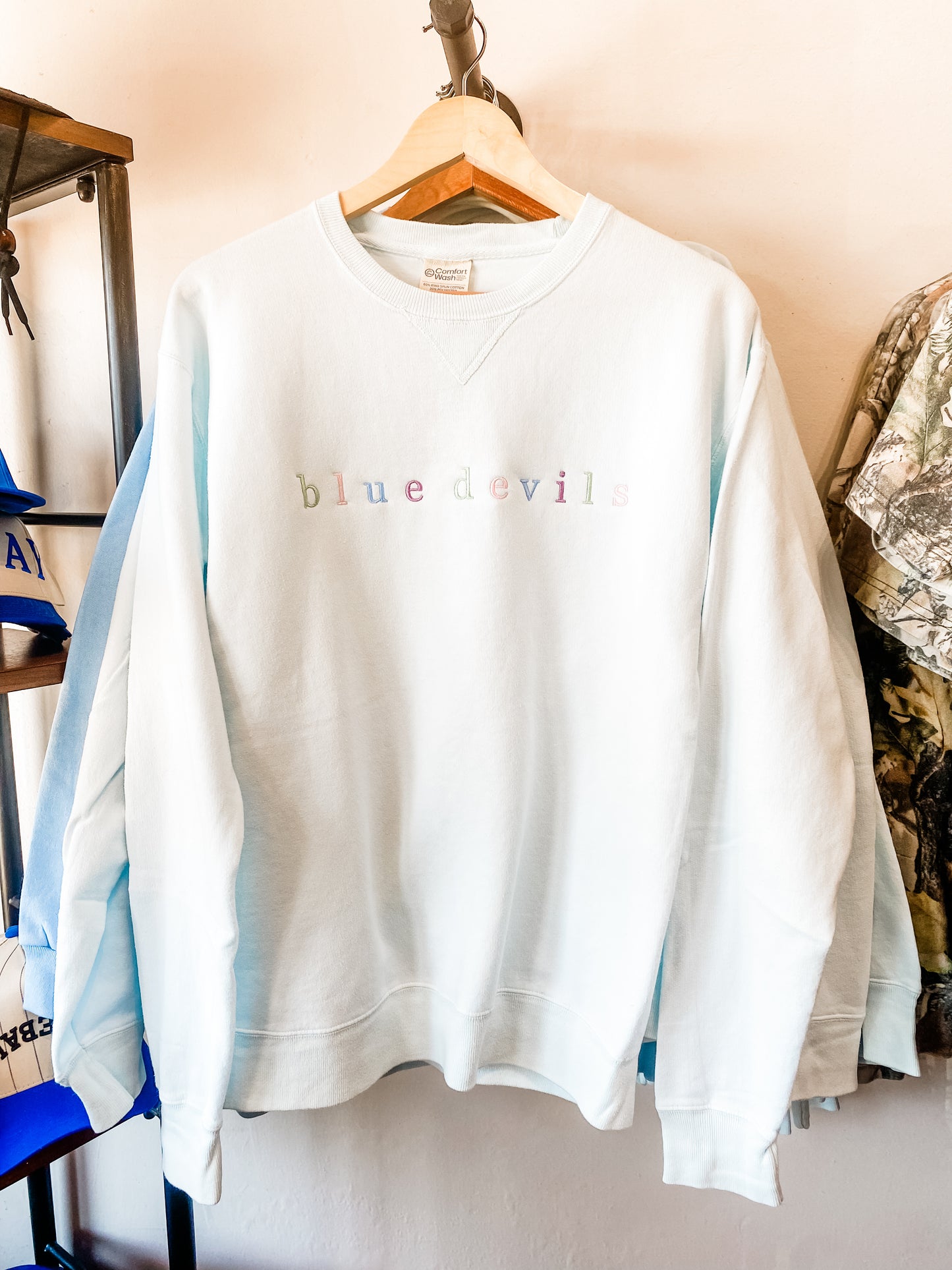 BLUE DEVILS Embroidered Sweatshirt