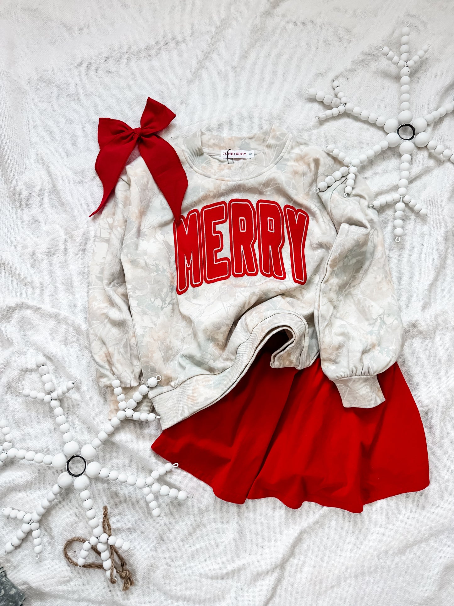 MERRY light camo sweatshirt