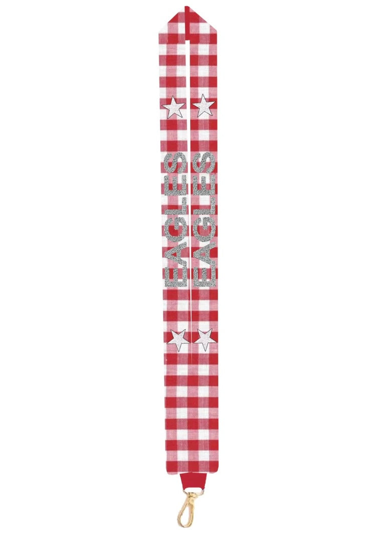 EAGLES gingham lanyard