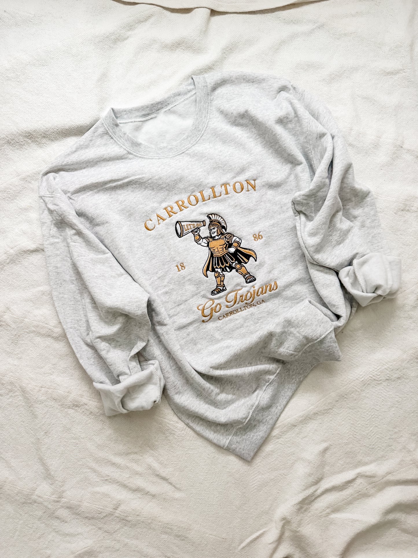 TROJAN EMBROIDERED SWEATSHIRT