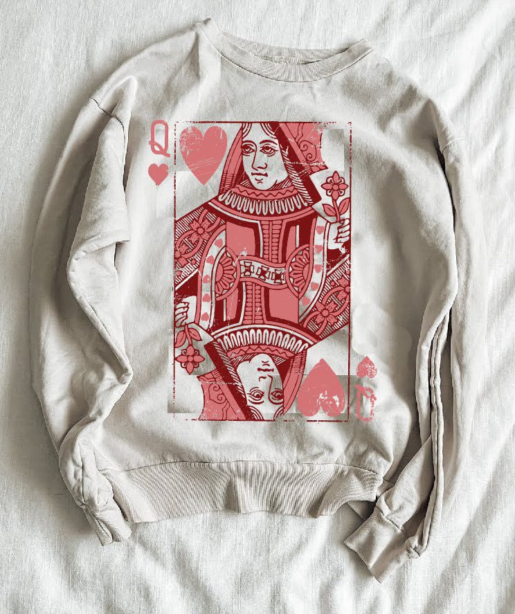 QUEEN OF HEARTS adult sweatshirt