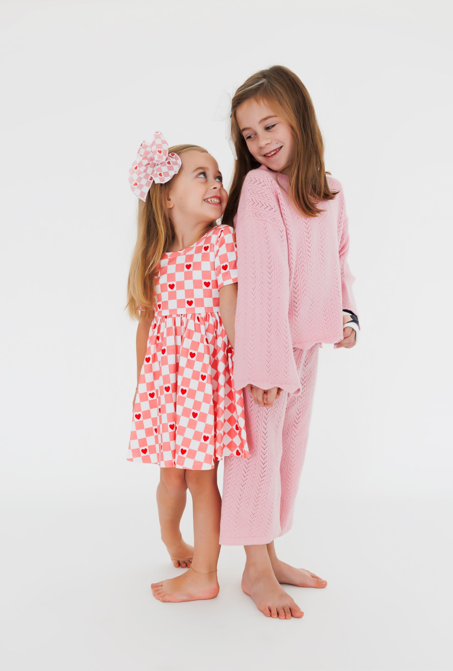 checkered love twirl dress