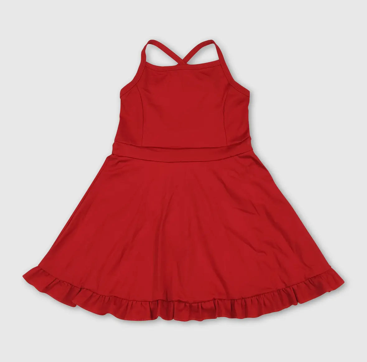 girls athletic dresses (red)