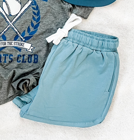 sky blue shorts