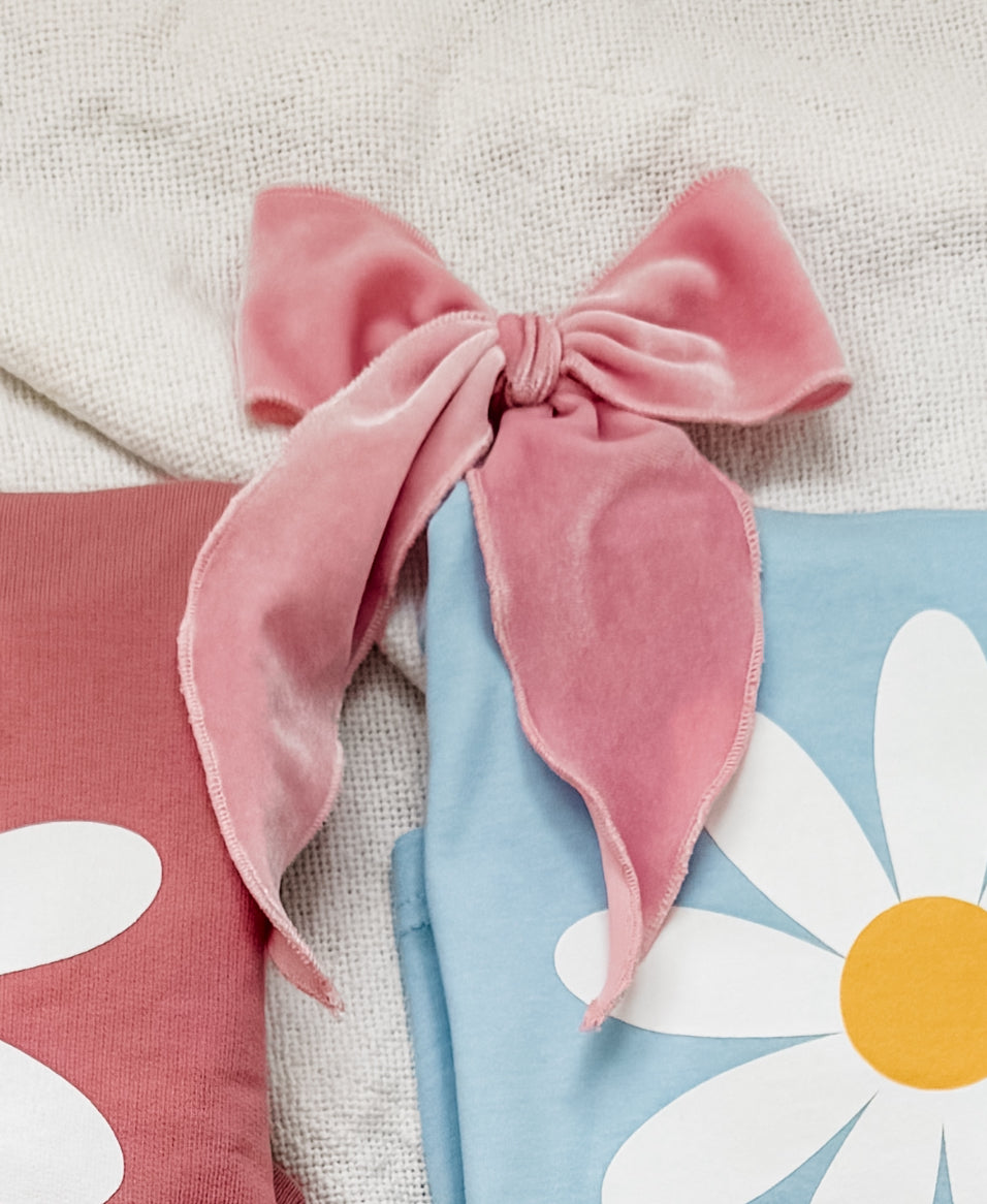 BABY PINK VELVET // FAY BOW