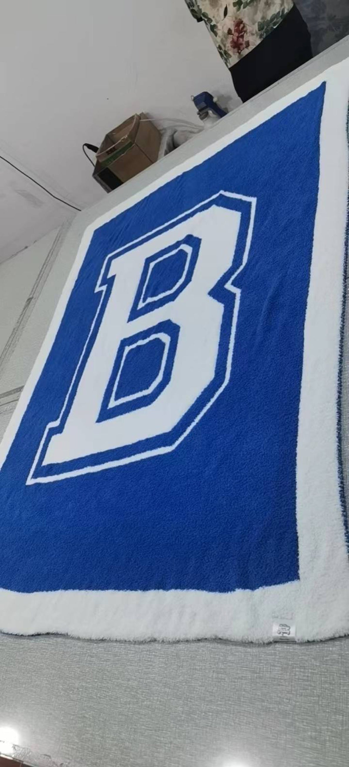 B plush blanket
