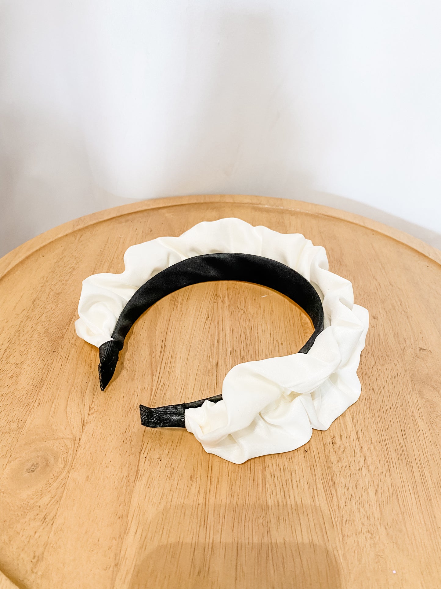 White Ruffle Headband